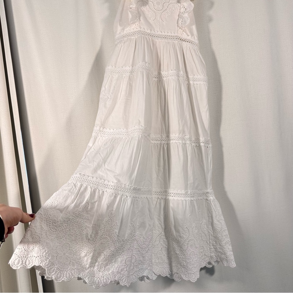 Seven Wonders White Eyelet Lace Tiered Dress - Picture 5 of 6